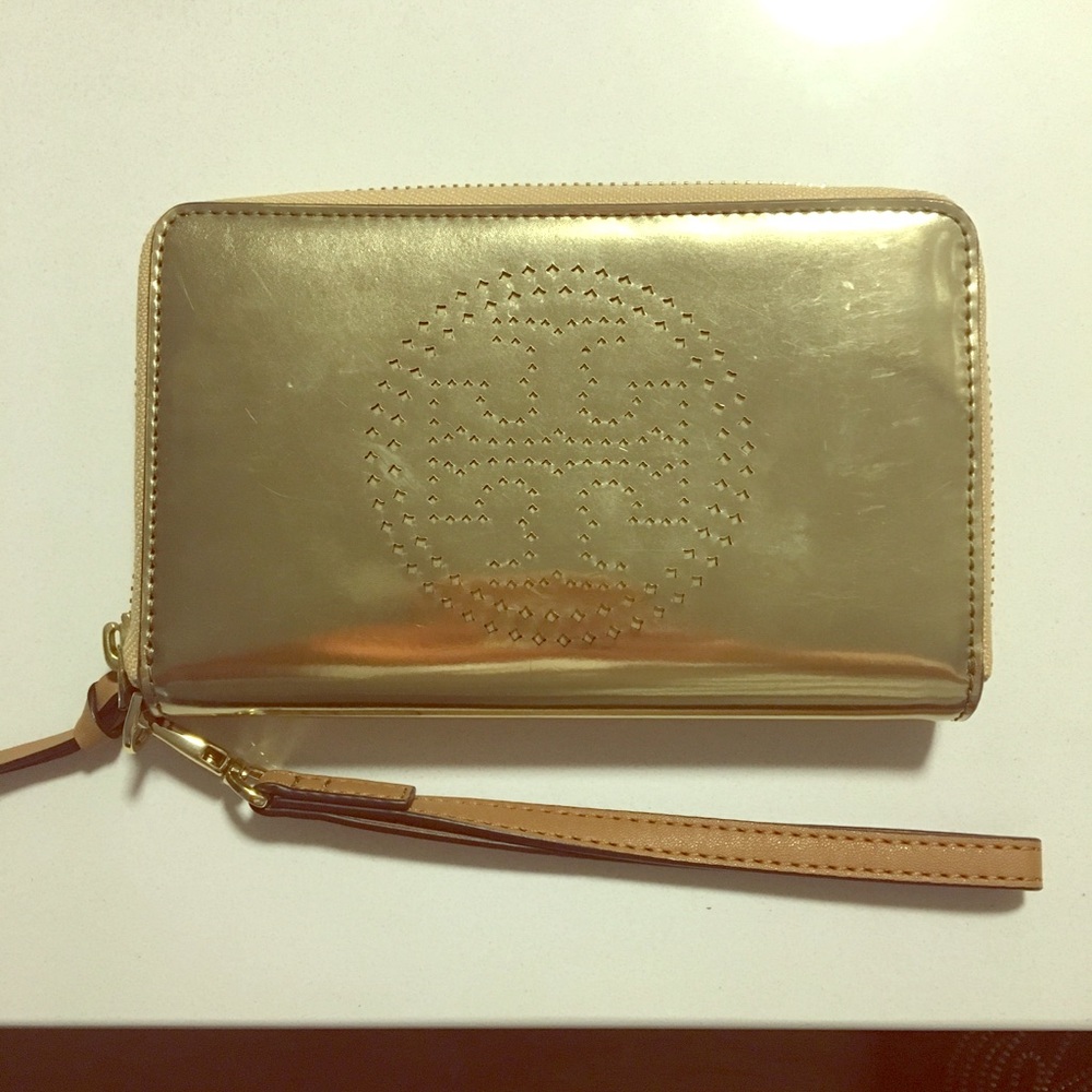 Tory Burch Gold Wristlet